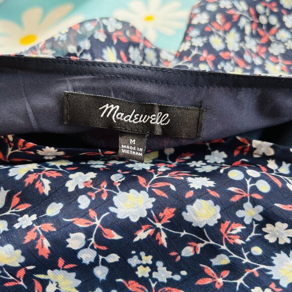 Madewell Tie-Waist Midi Dress in Harvest Vine (size M) - Picture 8 of 14